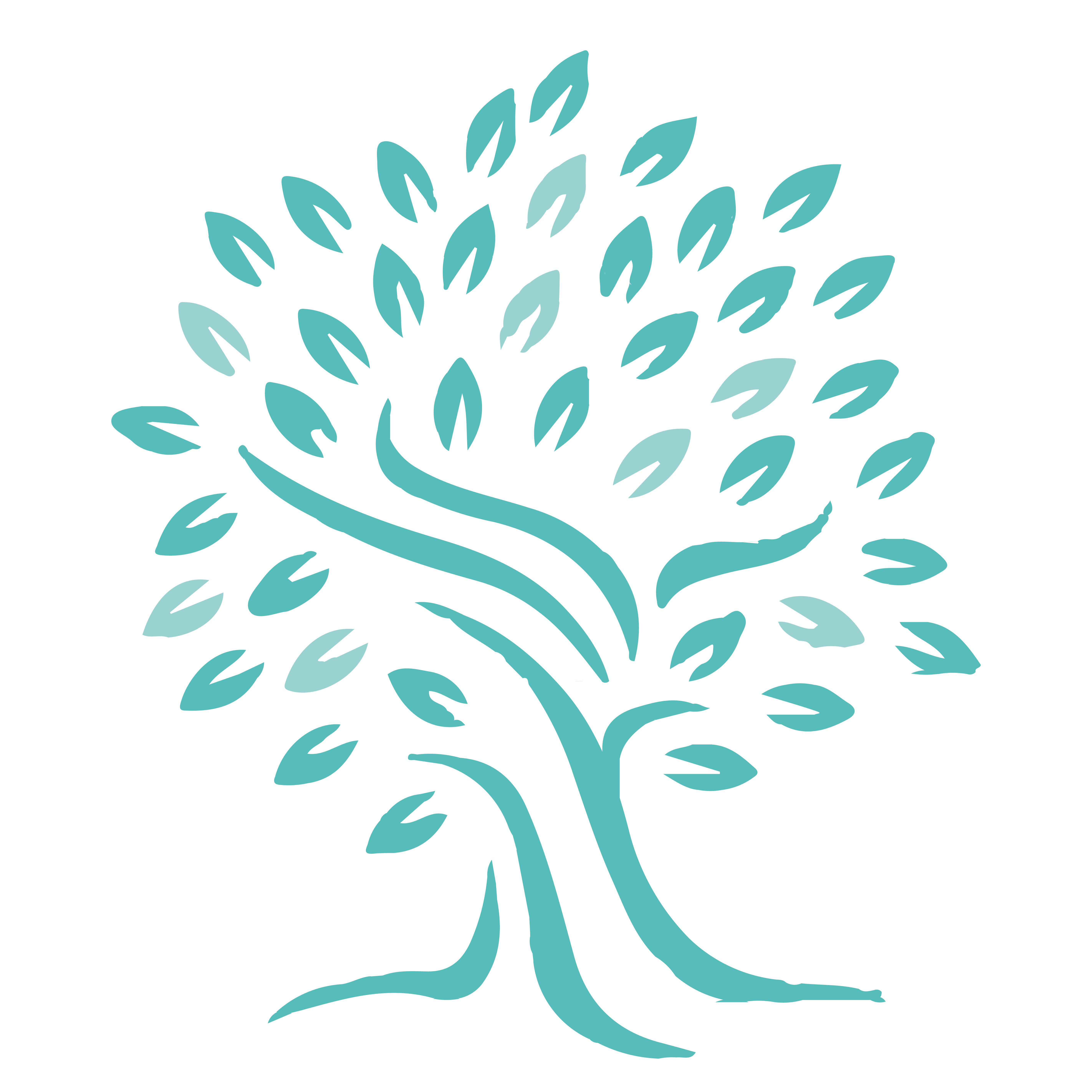logo de un árbol verde